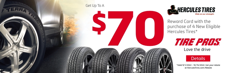 Hercules Tires Coupon | Marc Yount's Tire Pros